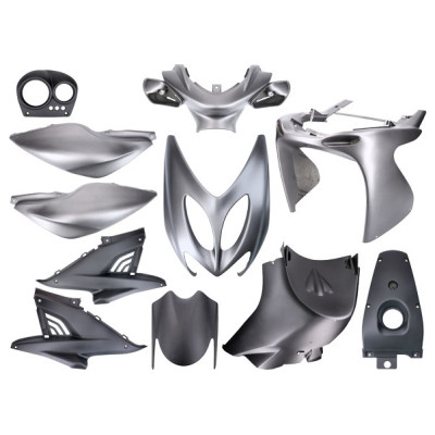 TNT Tuning CARENA ( 7BUC ) COMPL TNT PENTRU MBK NITRO / YAMAHA AEROX 1998-2012 NEGRU MAT (7 PIESE) ( 7PCS ) (7 PIECES)