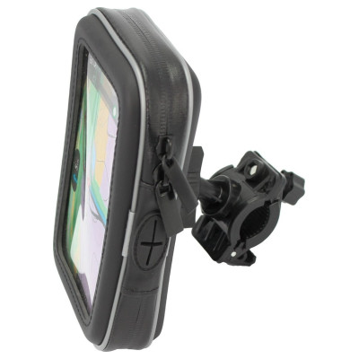 TNT Tuning SUPORT GSM/PDA IMPERMEABIL PENTRU SCOOTER/MOTOCICLETA (FIXARE PE GHIDON) ( FIX ON HANDLEBAR ) 540016G