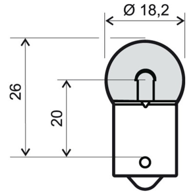 RMS Bec RMS 12V 5W BA15S - Alb 246510221 8057570069496 246510221