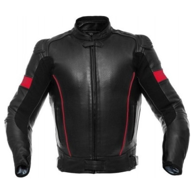 Modeka Geaca moto barbati din piele TRP SWIFT Negru Rosu MKTRPSWKCC  