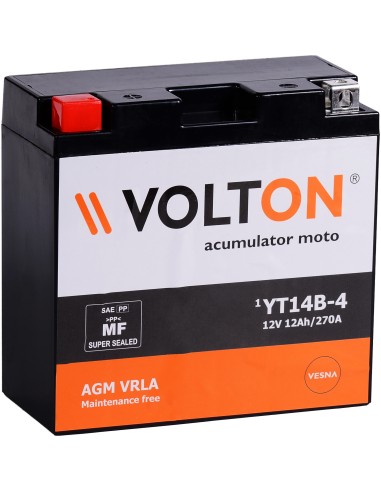 VOLTON Baterie moto Volton FA 12V 12Ah YT14B-4/YT14B-BS YT14B-4  