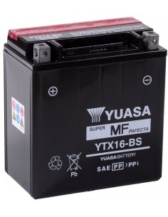 Yuasa Baterie moto Yuasa AGM 12V 14Ah YTX16-BS YTX16-BS-Y  