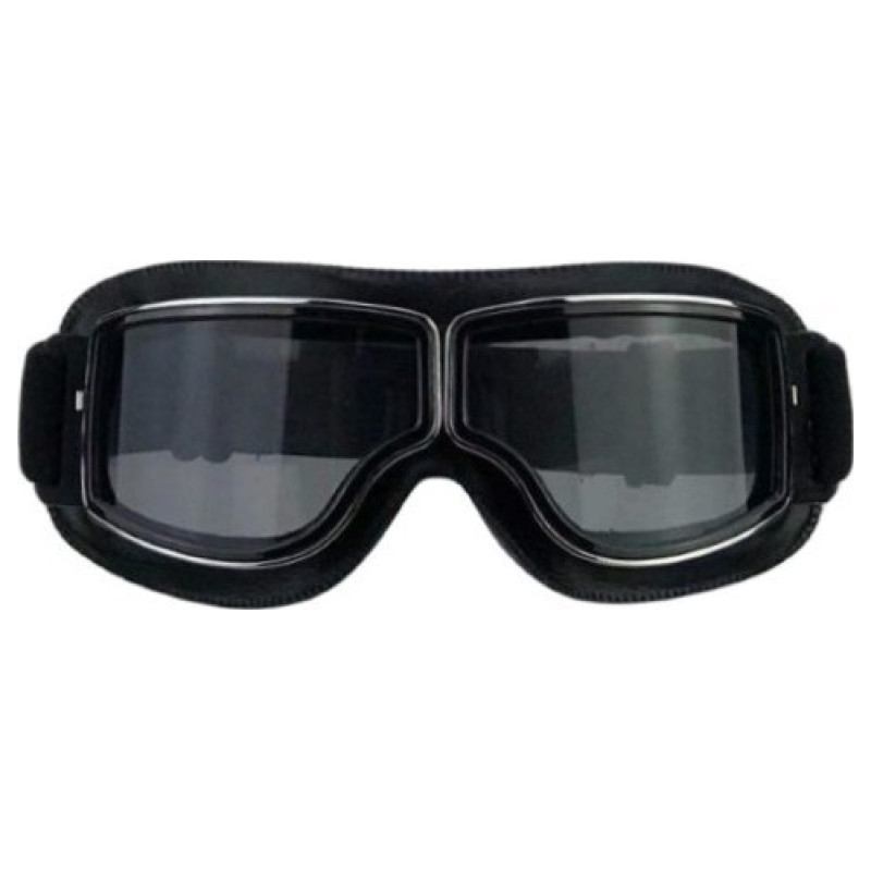 CGM Ochelari moto Clasic CALIFORNIA Negru cu lentila fumurie 75 705V-B03-01A  