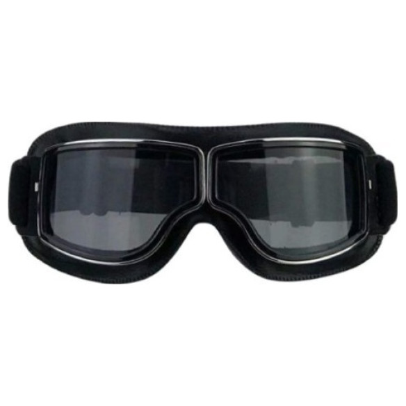 CGM Ochelari moto Clasic CALIFORNIA Negru cu lentila fumurie 75 705V-B03-01A  