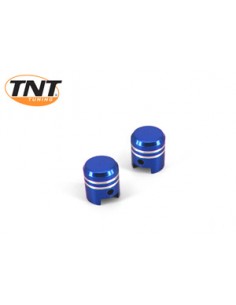 TNT Tuning Capace ventil moto tip piston albastru 252001  