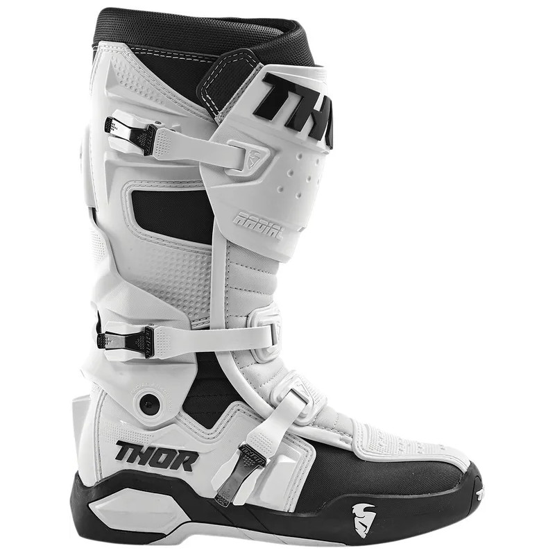 THOR Talpa inlocuitoare pentru cizme Radial negre/albe 34300896  MSATL2D