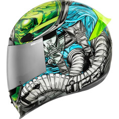 Icon Casca Airframe Pro™ Outbreak albastra/verde 010114950  EA39GY4 2
