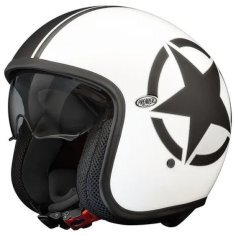 PREMIER HELMETS Casca Star Vintage alba, finisaj mat 01043482 8056284145311 V4FTWMH