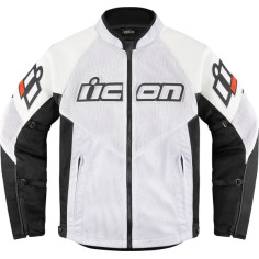 Icon Geaca piele Mesh AF™ alba 28103904  CU6WHZZ