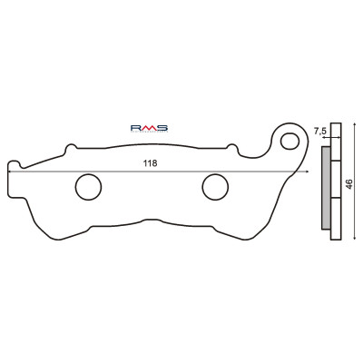RMS RMS Placute frana organice Honda Sh 300cc 225102540 8057570056731 225102540