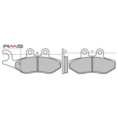 RMS Placute frana organice RMS Piaggio Beverly 125-200cc 225102620 8057570056878 225102620