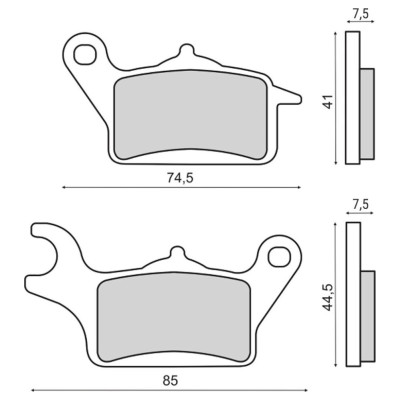 RMS RMS Placute frana organice Honda Vision 110 225103620 8057570058339 225103620