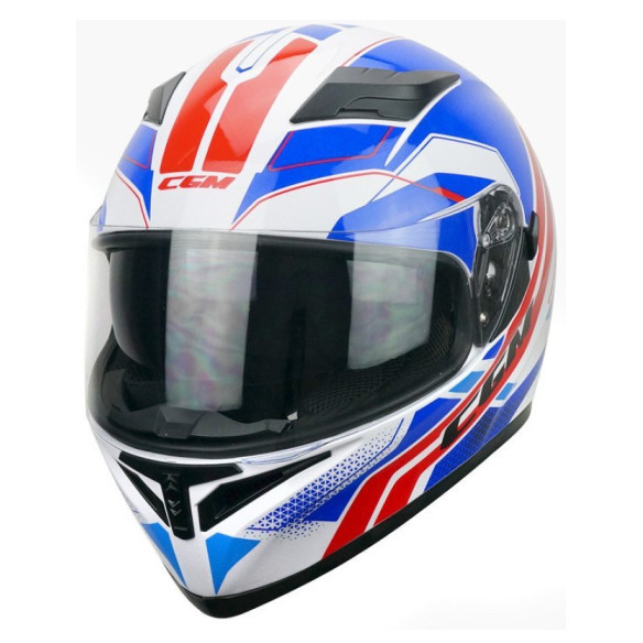 CGM Casca moto Full face CGM SPEED RACER Albastru/Rosu 316Y-BRV-79  