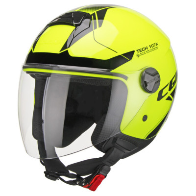 CGM Casca moto Open face CGM FLORENCE TECH Galben fluo/ Negru 107X-GLA-93   2