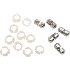 EASTERN MOTORCYCLE PARTS Kit stift ancora si bucse cablu ambreiaj/frana argintiu 06120344  NA5NXJ5