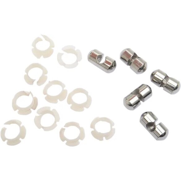 EASTERN MOTORCYCLE PARTS Kit stift ancora si bucse cablu ambreiaj/frana argintiu 06120344  NA5NXJ5