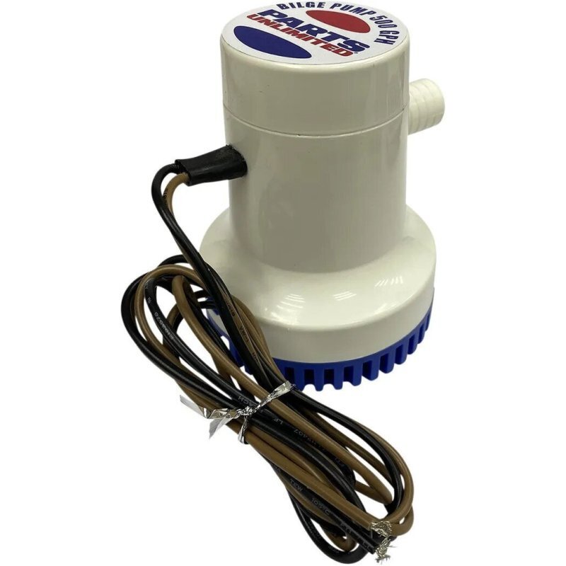 PARTS UNLIMITED Pompa de drenaj non-automata alba si albastra — 500 GPH 48020034  LZVMZ6T