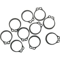 EASTERN MOTORCYCLE PARTS Inele de siguranta negru DS188027  K77RL4G