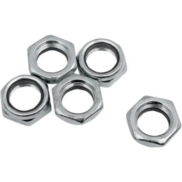 EASTERN MOTORCYCLE PARTS Piulite Nylock inlocuitoare argintii DS193148  CFPP5ZZ