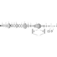 EASTERN MOTORCYCLE PARTS Bucsa arbore secundar 4 viteze DS194132  SXWFHTK 2