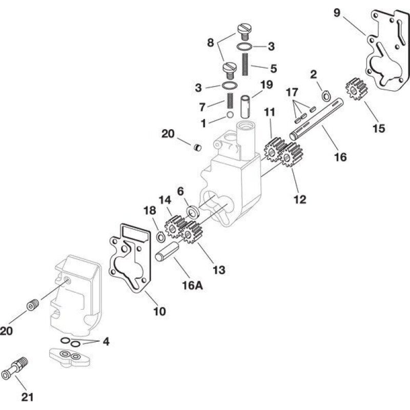 EASTERN MOTORCYCLE PARTS Arcuri supapa de descarcare pompa ulei DS194207  T25NNWC
