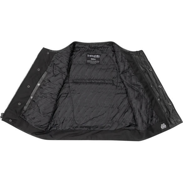 THRASHIN SUPPLY CO. Vesta Scurta De Echitatie Din Piele Encinal Neagra 28208109 0810159443340 DX62DAV