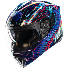 Icon Casca modulara Threshold™ Synthwave Lazer Cobra multi/albastra 01002728  QNKEPXF