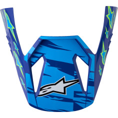 Alpinestars Viziera casca SM3 galbena/roz/albastra 01301522 8054866136887 TRLP466