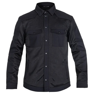 JOHN DOE Jacheta Aero Mesh Motoshirt, finisaj negru 28208113 4250553253262 7GV44WZ