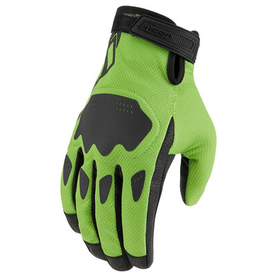 Icon Manusi Hooligan™ CE verde/negru 33014366  HEQCGRC