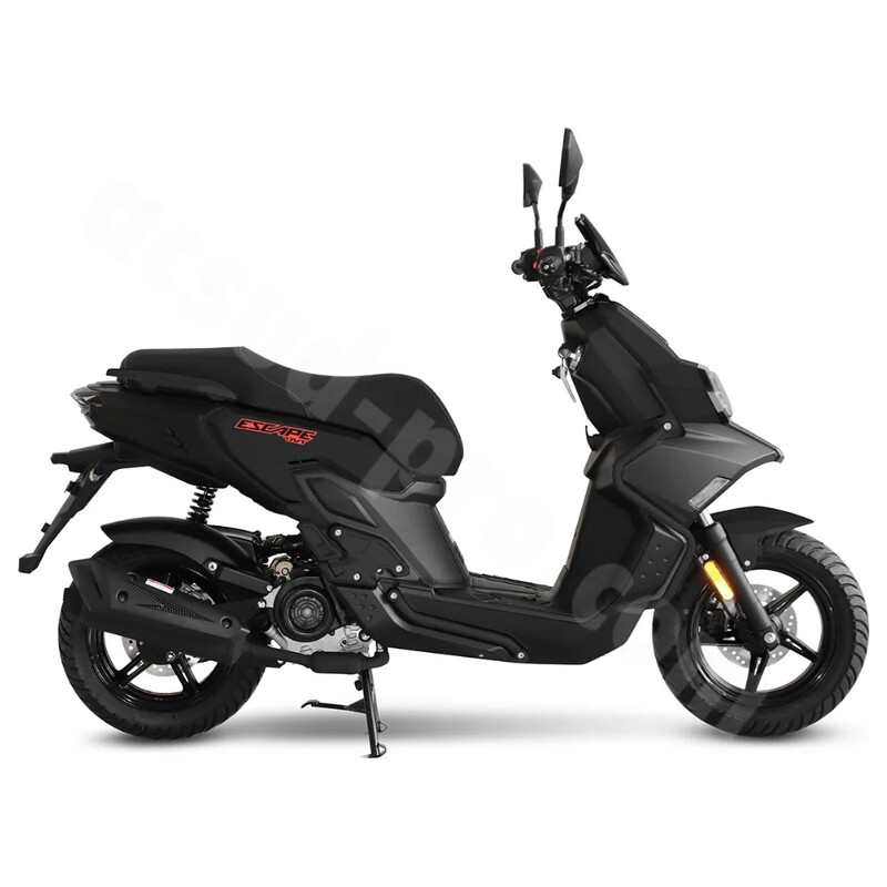 TNT MOTOR TNT MOTOR ESCAPE SCOOTER 4 STROKE 50CC 12" NEGRU EFI E5+ 940077E  