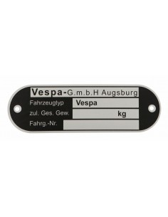 Sip Tablita indentificare scuter Vespa GmbH Toate modelele made in Germany 11040000  