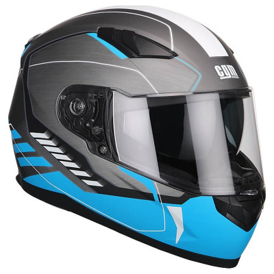 CGM Casca Moto full face CGM Argintiu stone Albastru mat 317G-ALV-23  